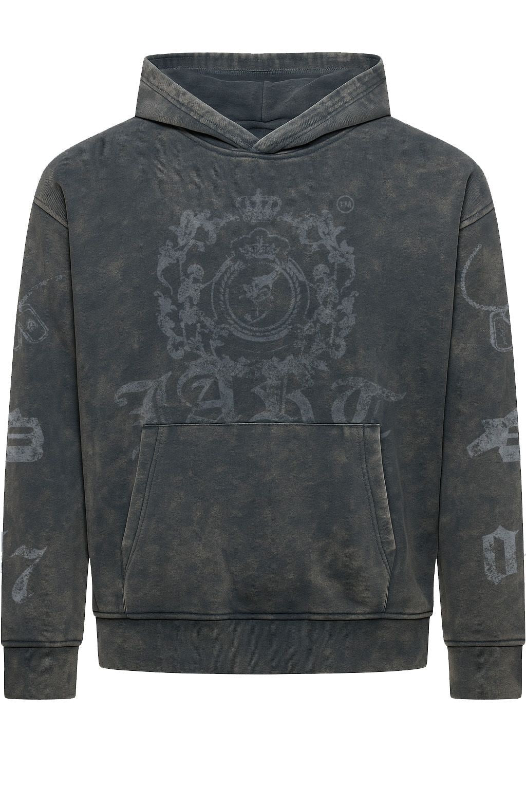 Benjart JART Regal Crest Pullover in acid navy, back view