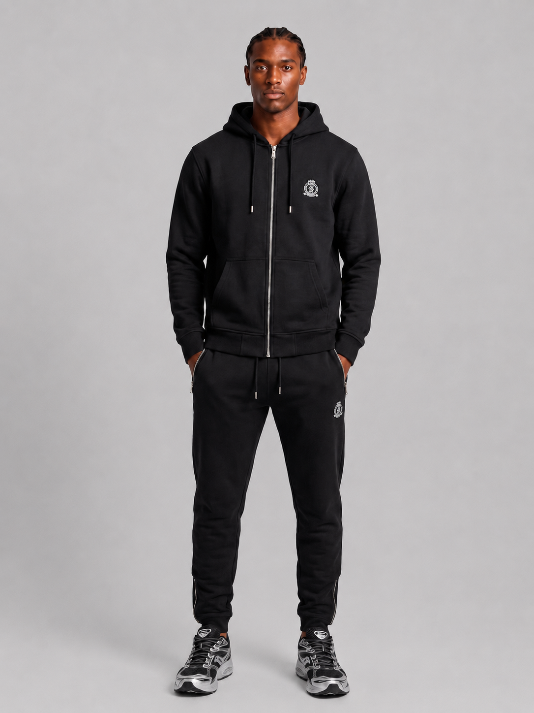 HRH Classic Zip Hood - Black