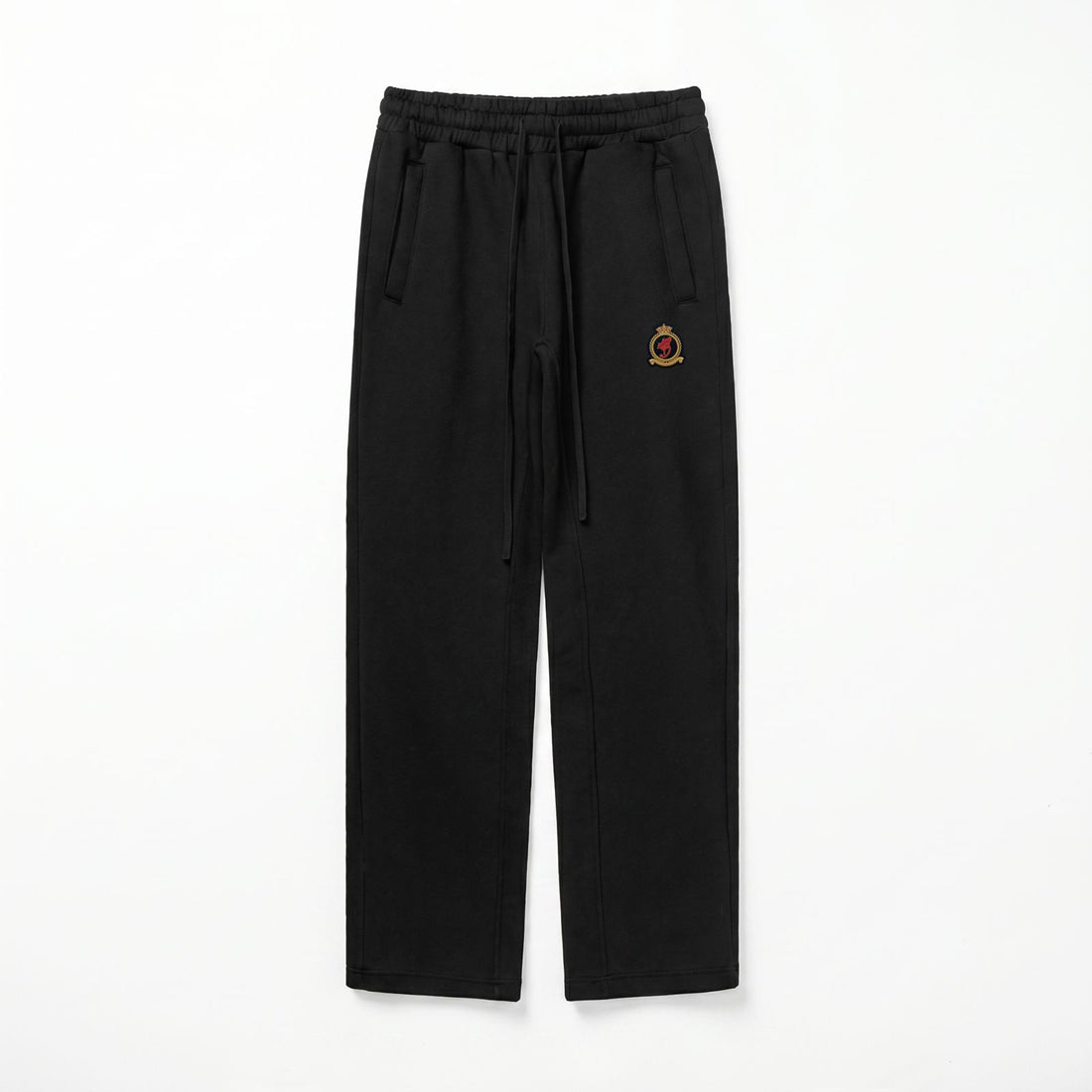Benjart Embroidery Crest Jogger - Black