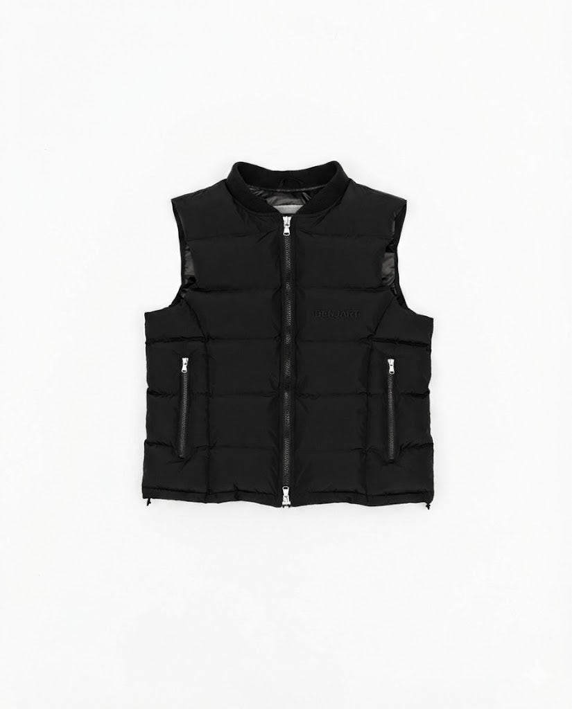 Benjart Cartier Tactical Gilet in black, back view