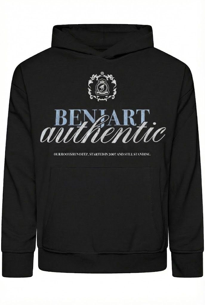 Benjart Authentic Pullover 2.0 in black, back view