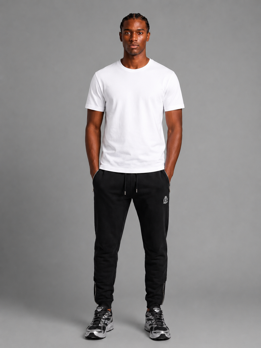 HRH Classic Zip Joggers - Black