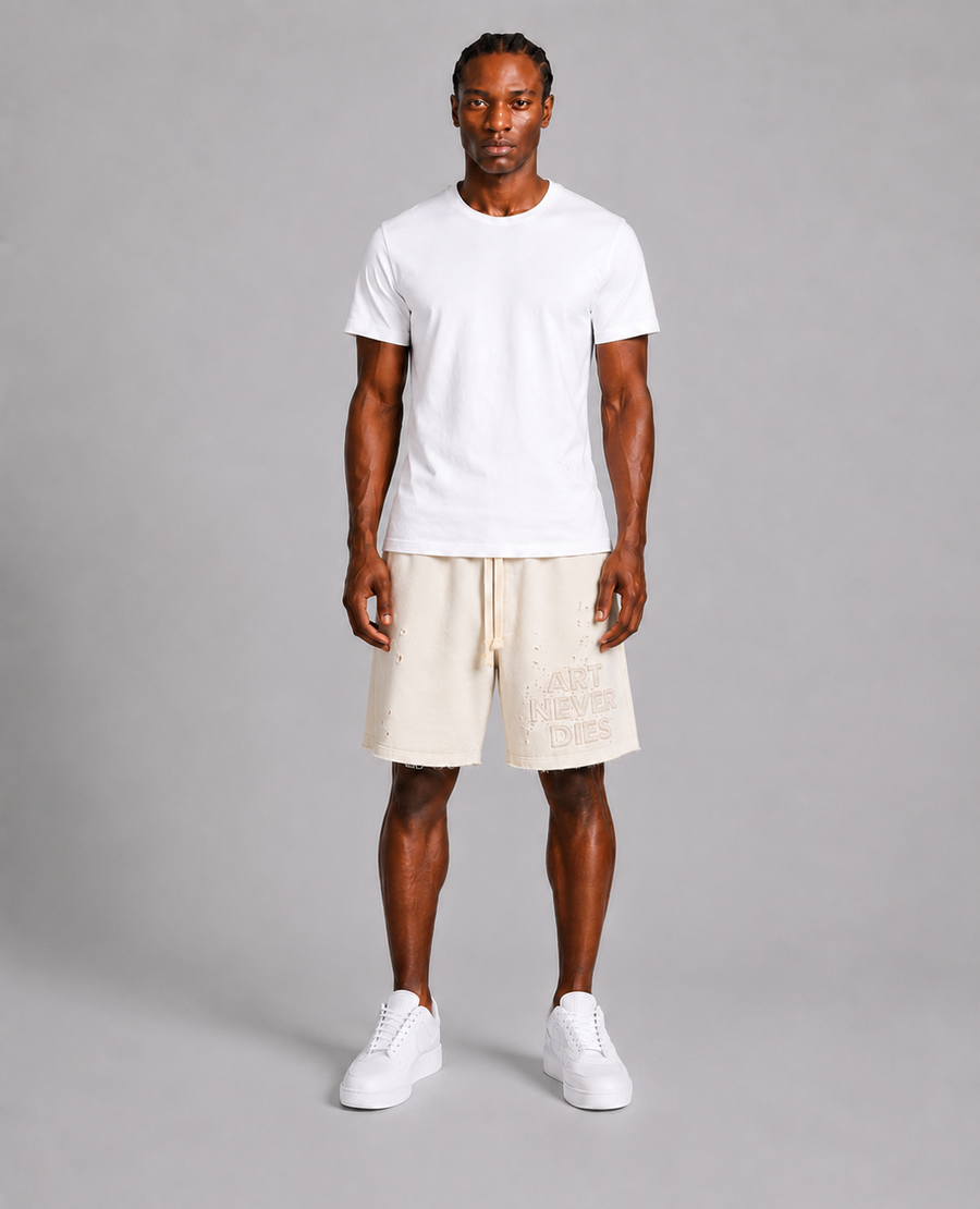 Art Never Dies Short - Ecru