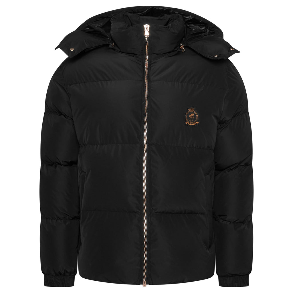 HRH Puffer Chrome Zip 2.0 - Black/ Rose Gold