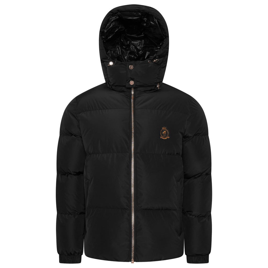 HRH Puffer Chrome Zip 2.0 - Black/ Rose Gold