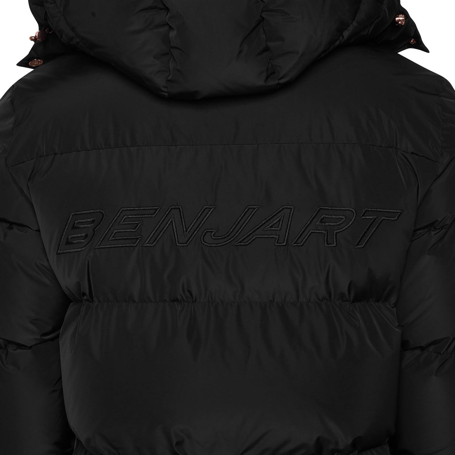 HRH Puffer Chrome Zip 2.0 - Black/ Rose Gold