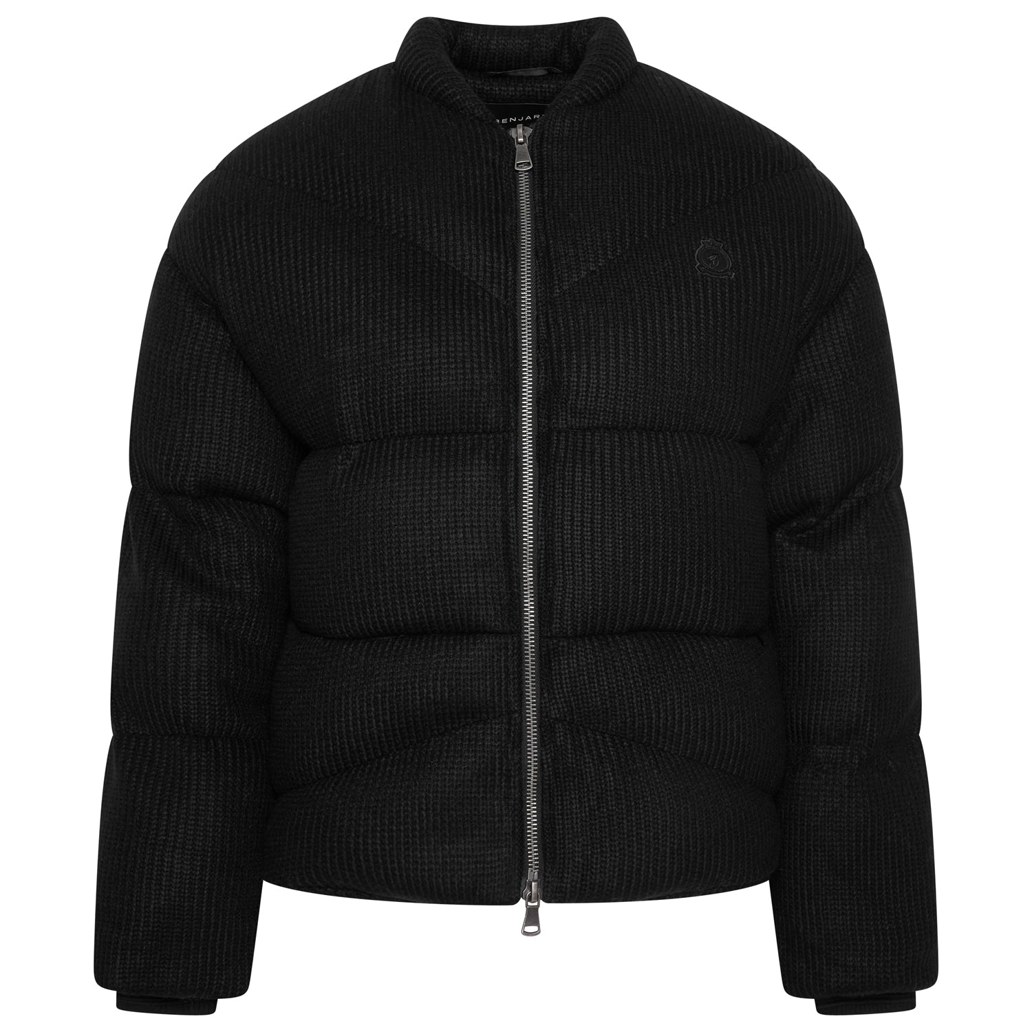 HRH Panelled Knit Jacket - Black