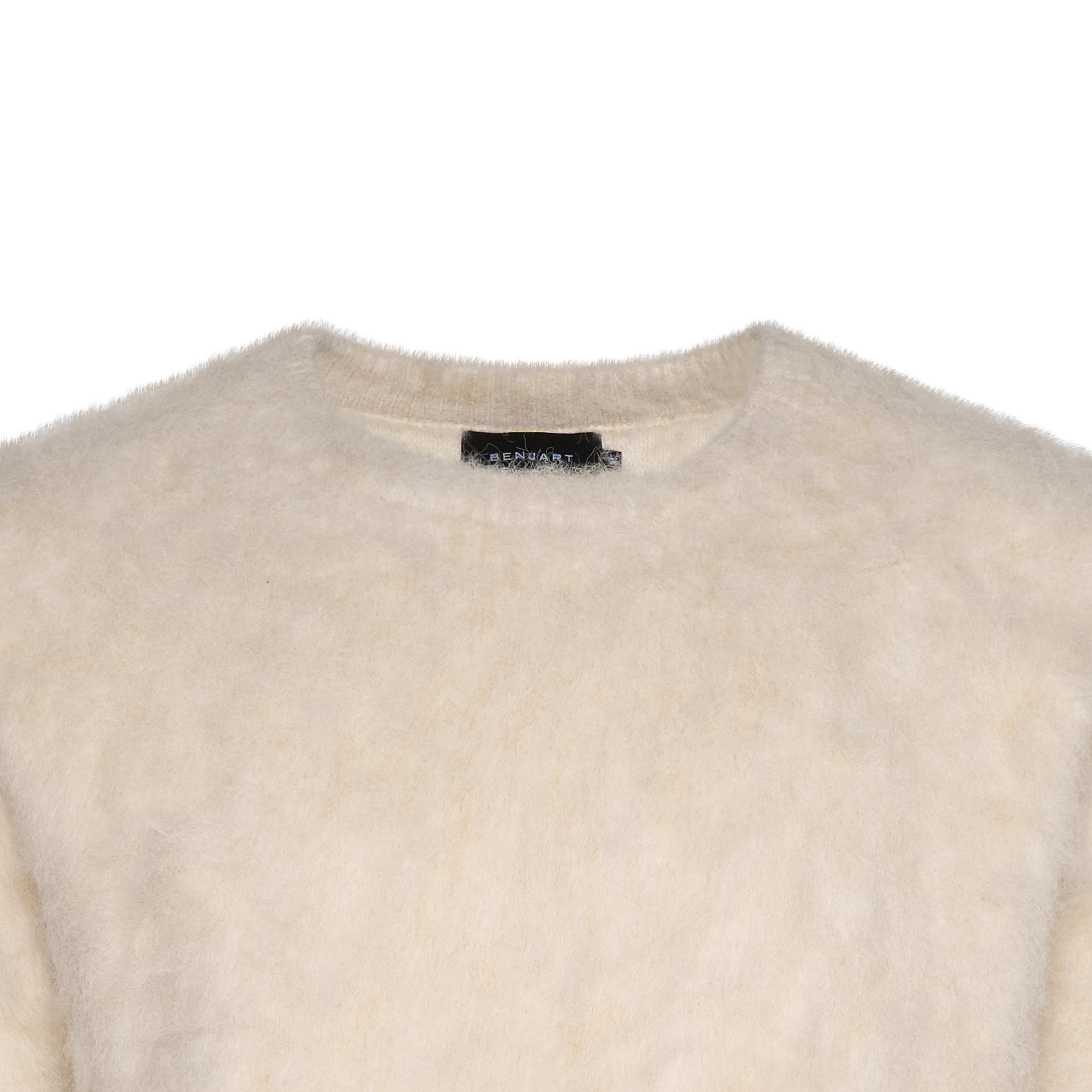 Benjart Mohair Crewneck - Cream
