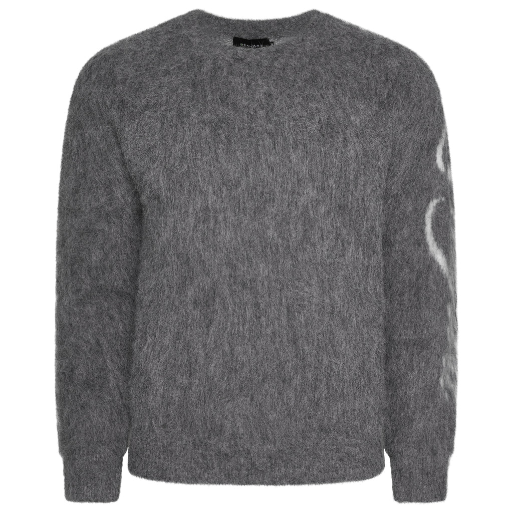 Benjart Mohair Crewneck - Grey