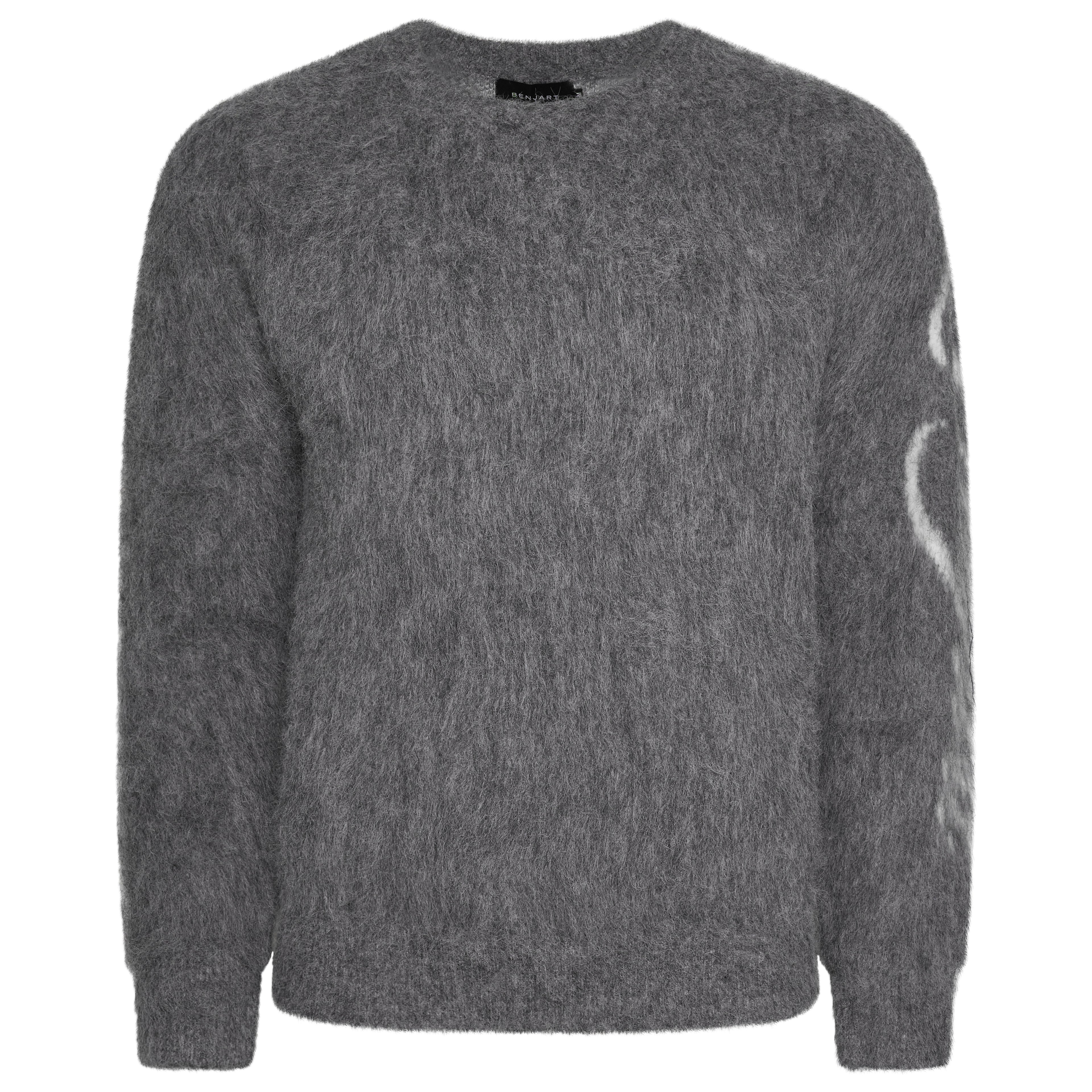 Benjart Mohair Crewneck - Grey