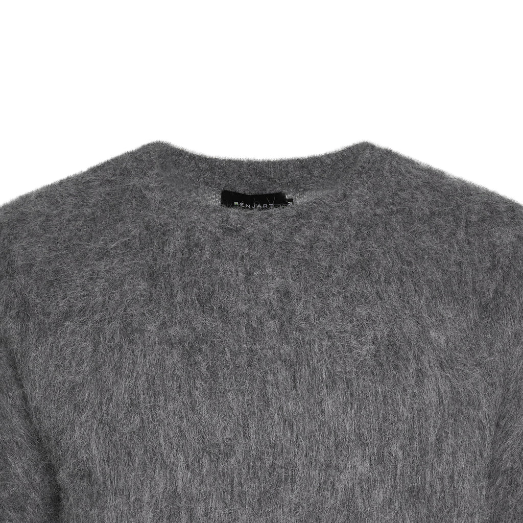 Benjart Mohair Crewneck - Grey