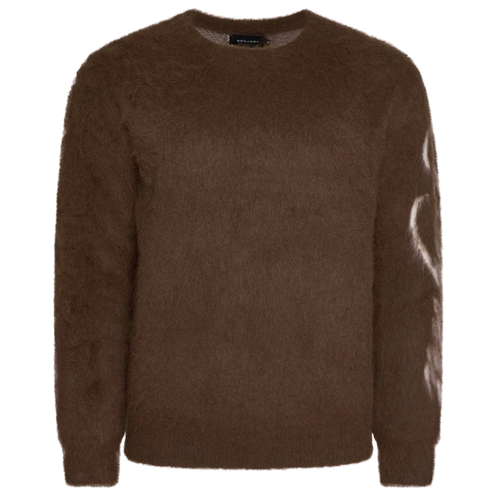 Benjart Mohair Crewneck - Brown