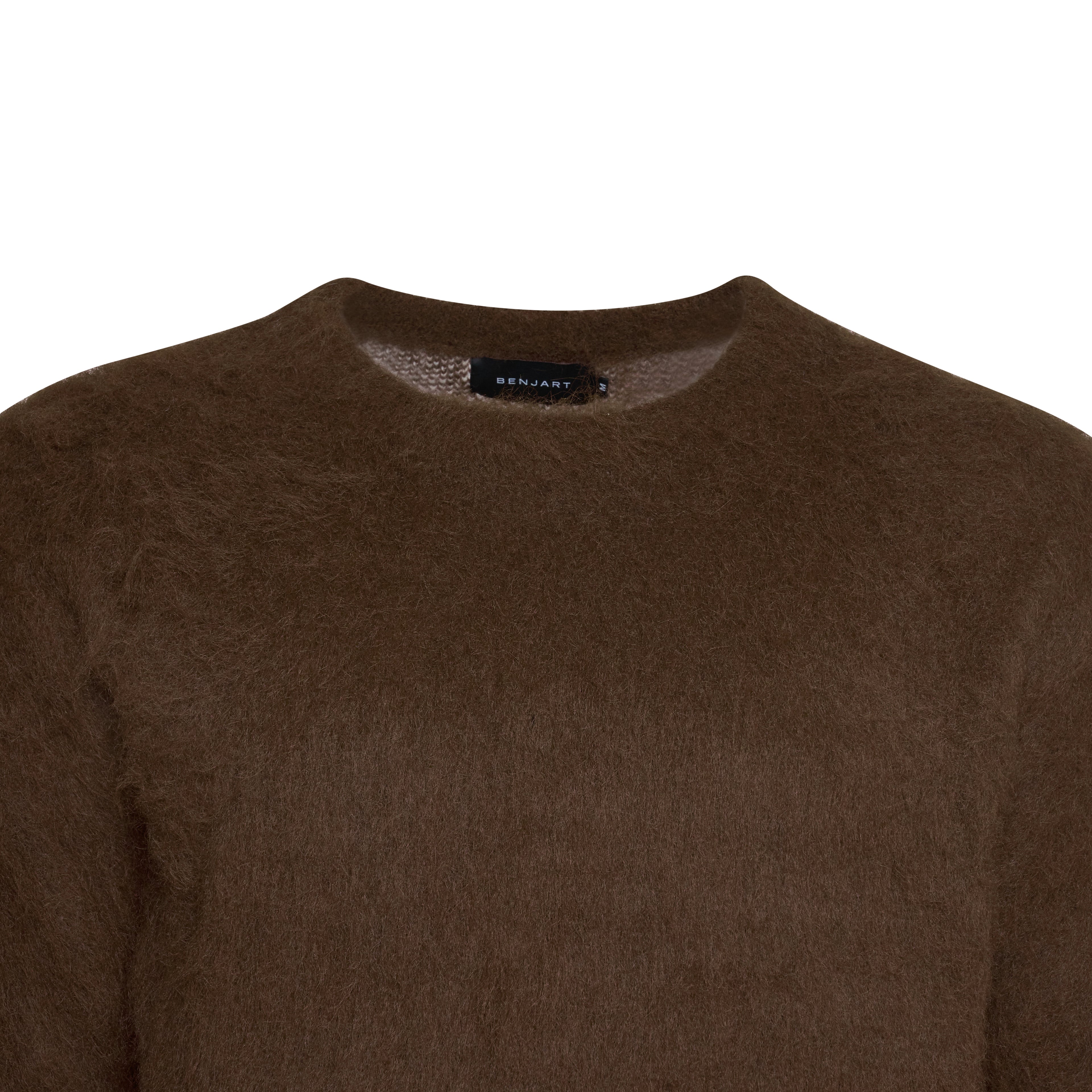 Benjart Mohair Crewneck - Brown