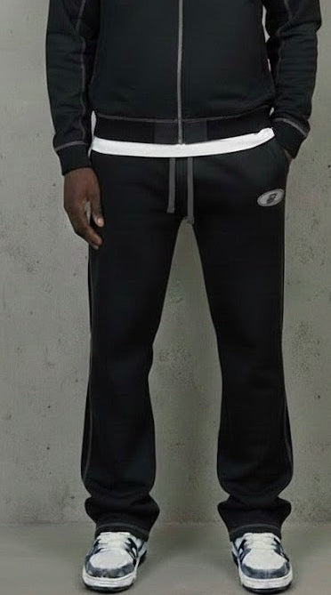 B Nylon Track Joggers - Black