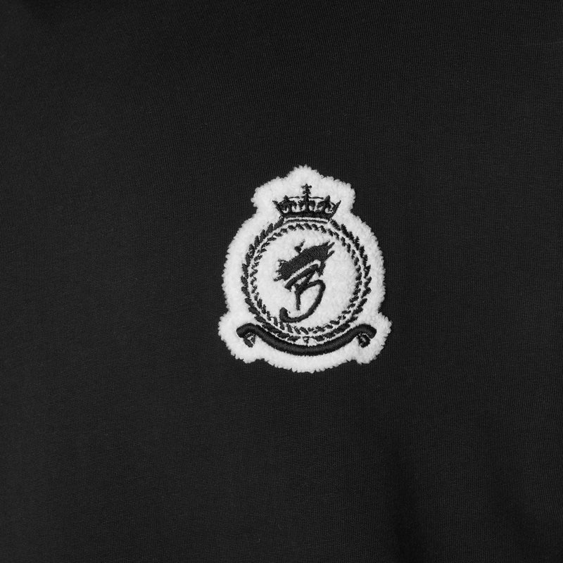 Chenille HRH T-Shirt - Black ( PRE-ORDER)