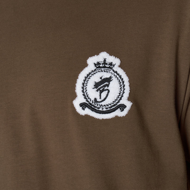 Chenille HRH T-Shirt - Brown (PRE-ORDER)