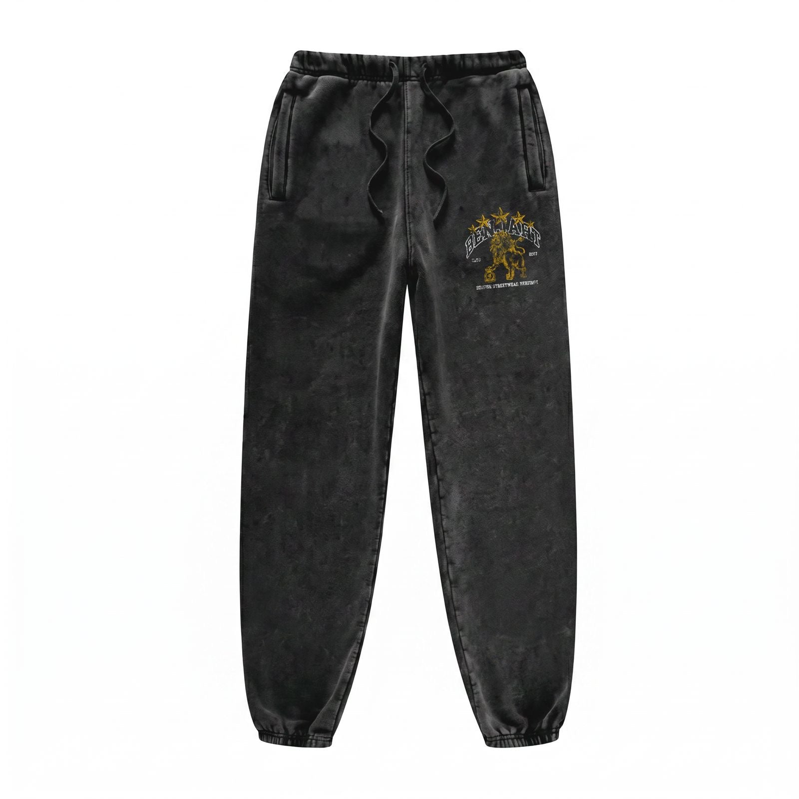 Benjart Heritage Lion Jogger - Washed Black