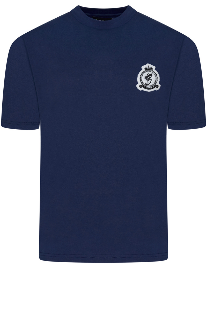 Chenille HRH T-Shirt - Navy (PRE-ORDER)