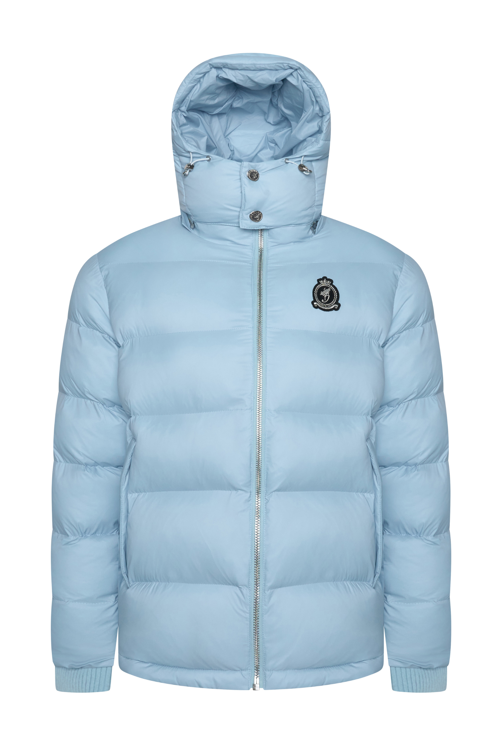HRH Puffer Chrome Zip - Ice Blue