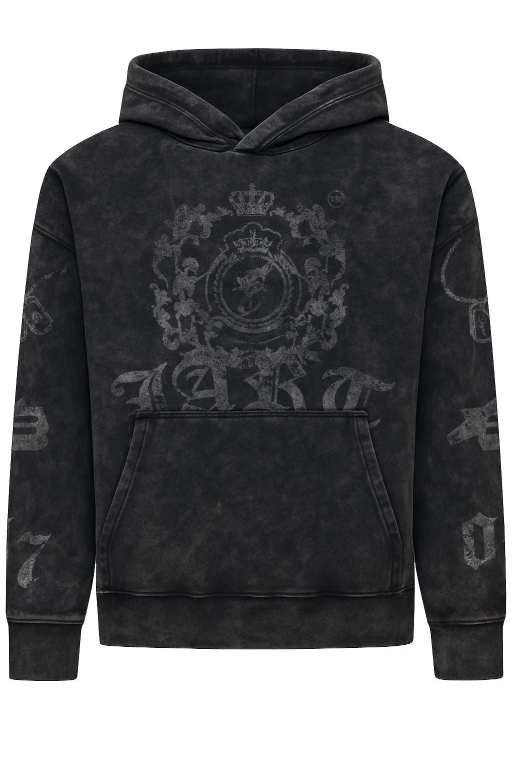 Benjart JART Regal Crest Pullover in acid black, back view