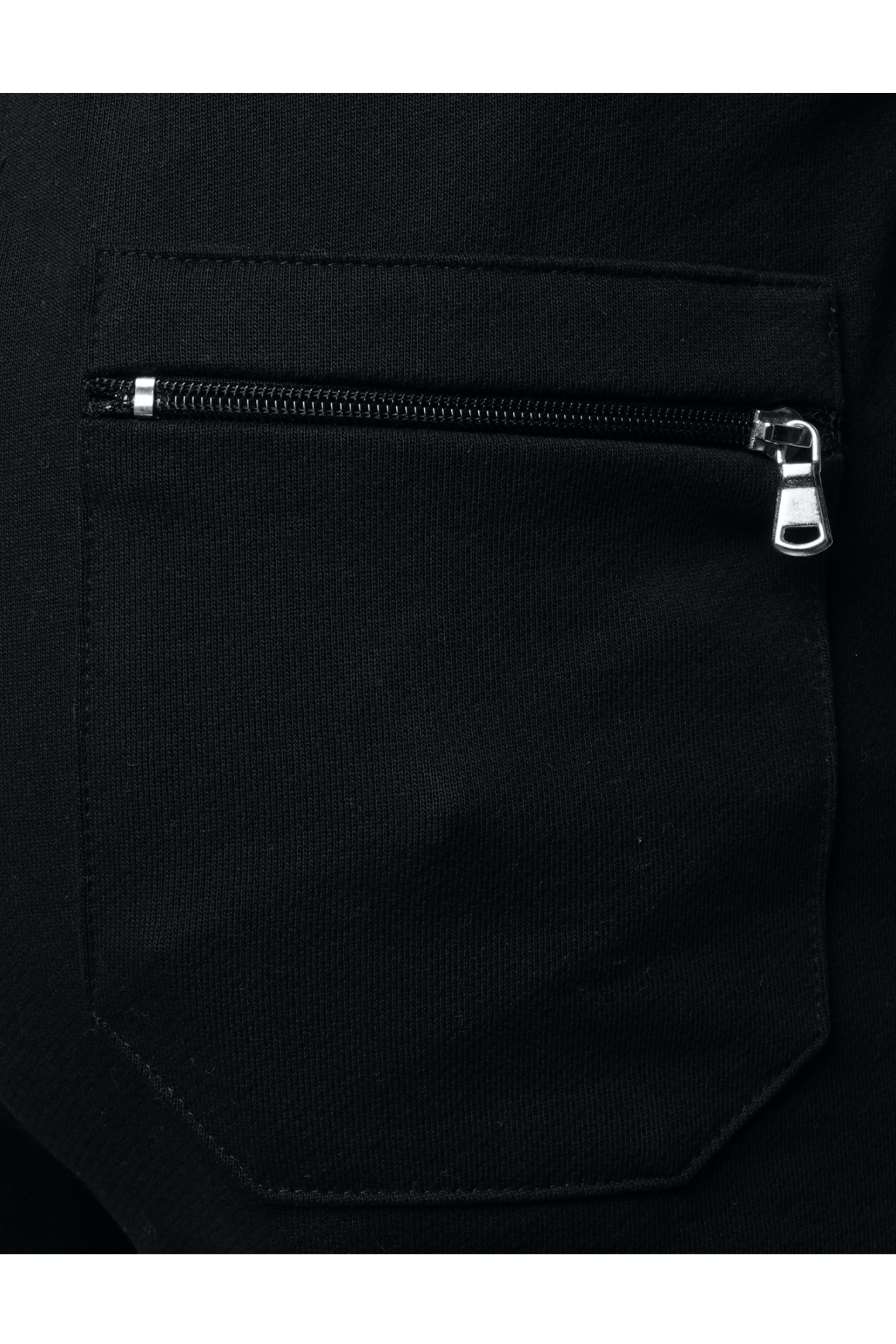 Chenille Badge Joggers - Black
