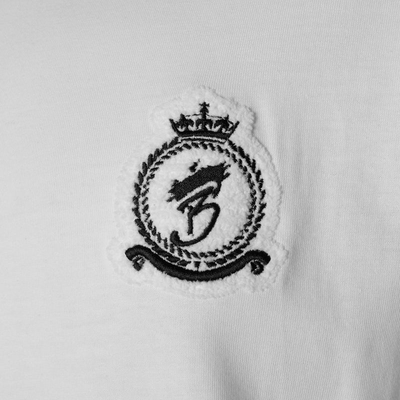 Chenille HRH T-Shirt - White (PRE-ORDER)
