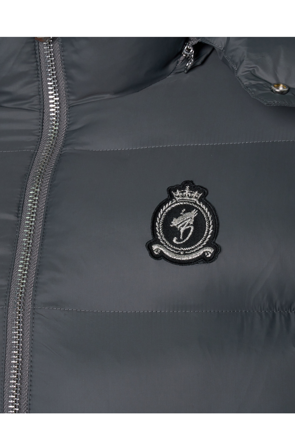 HRH Puffer Chrome Zip - Grey