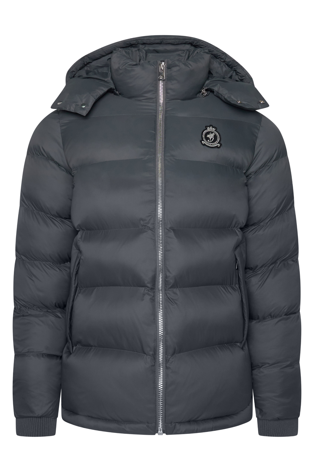 HRH Puffer Chrome Zip - Grey