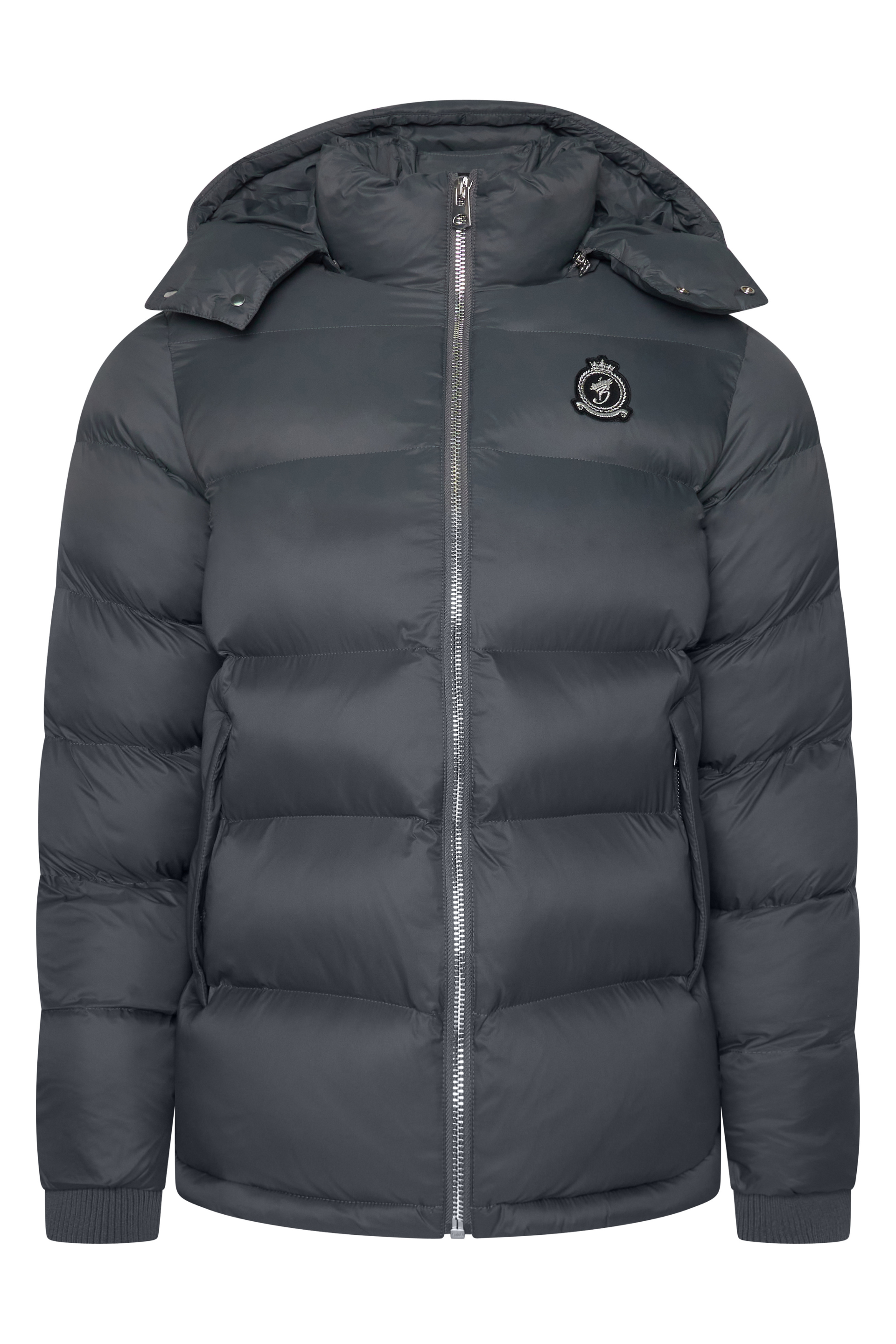 HRH Puffer Chrome Zip - Grey