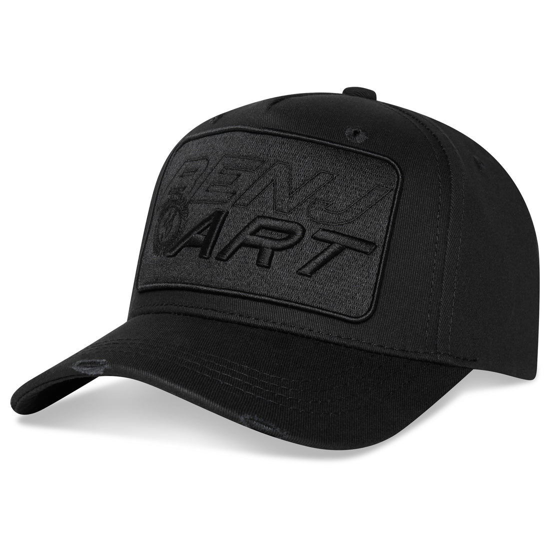 Benjart Multi ART Cap in triple black, side view