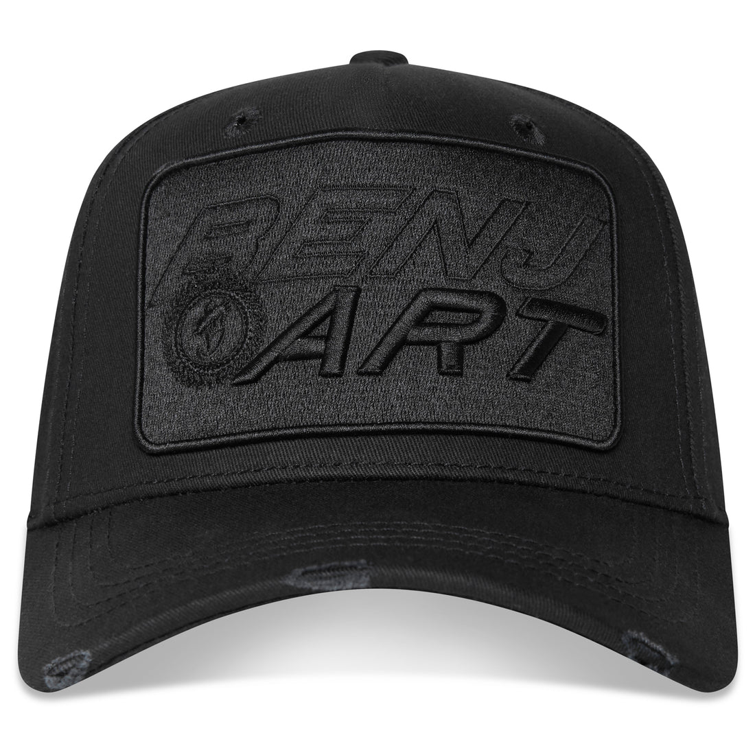 Benjart Multi ART Cap in triple black, back view