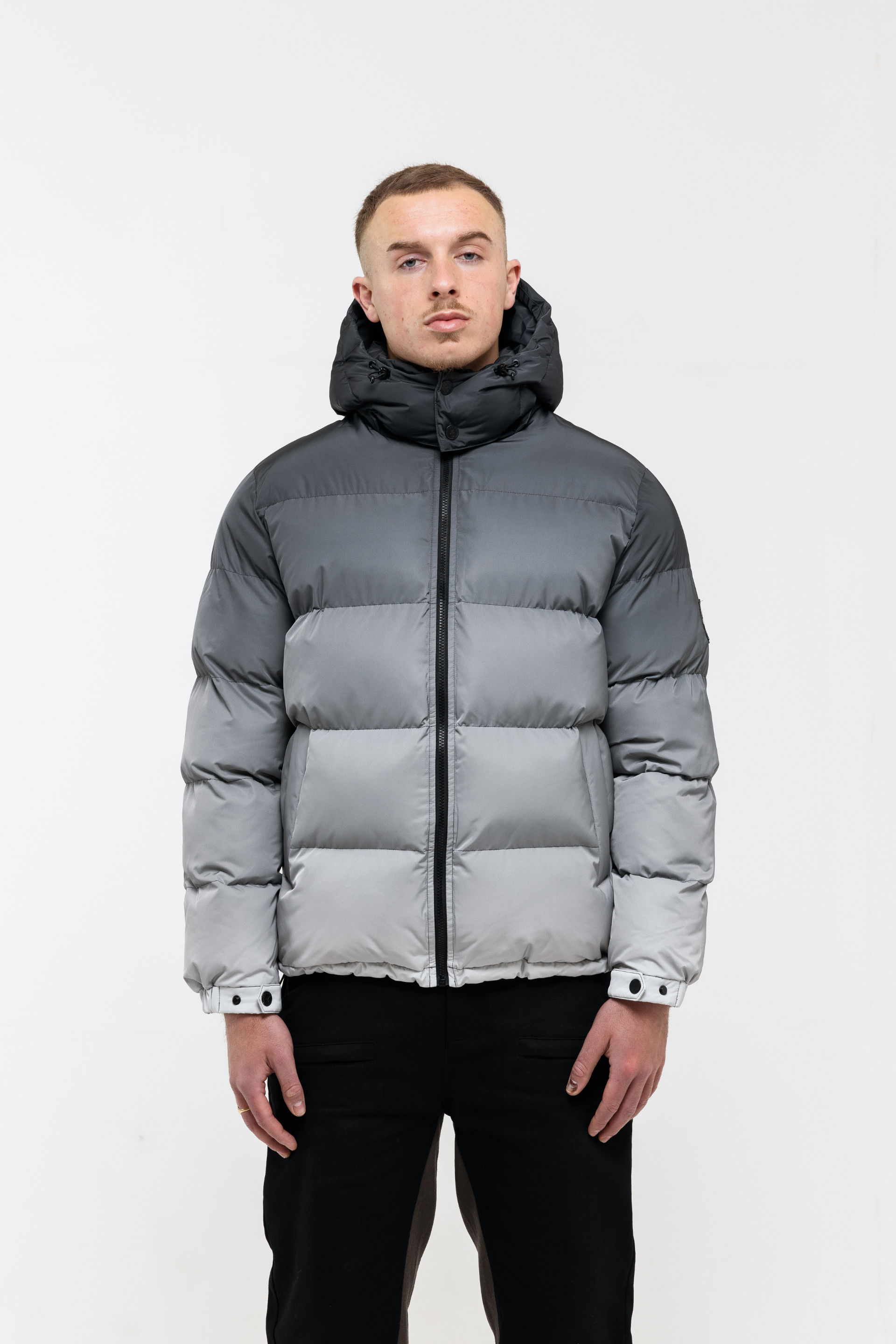 Gradient Puffer -  Black/Grey