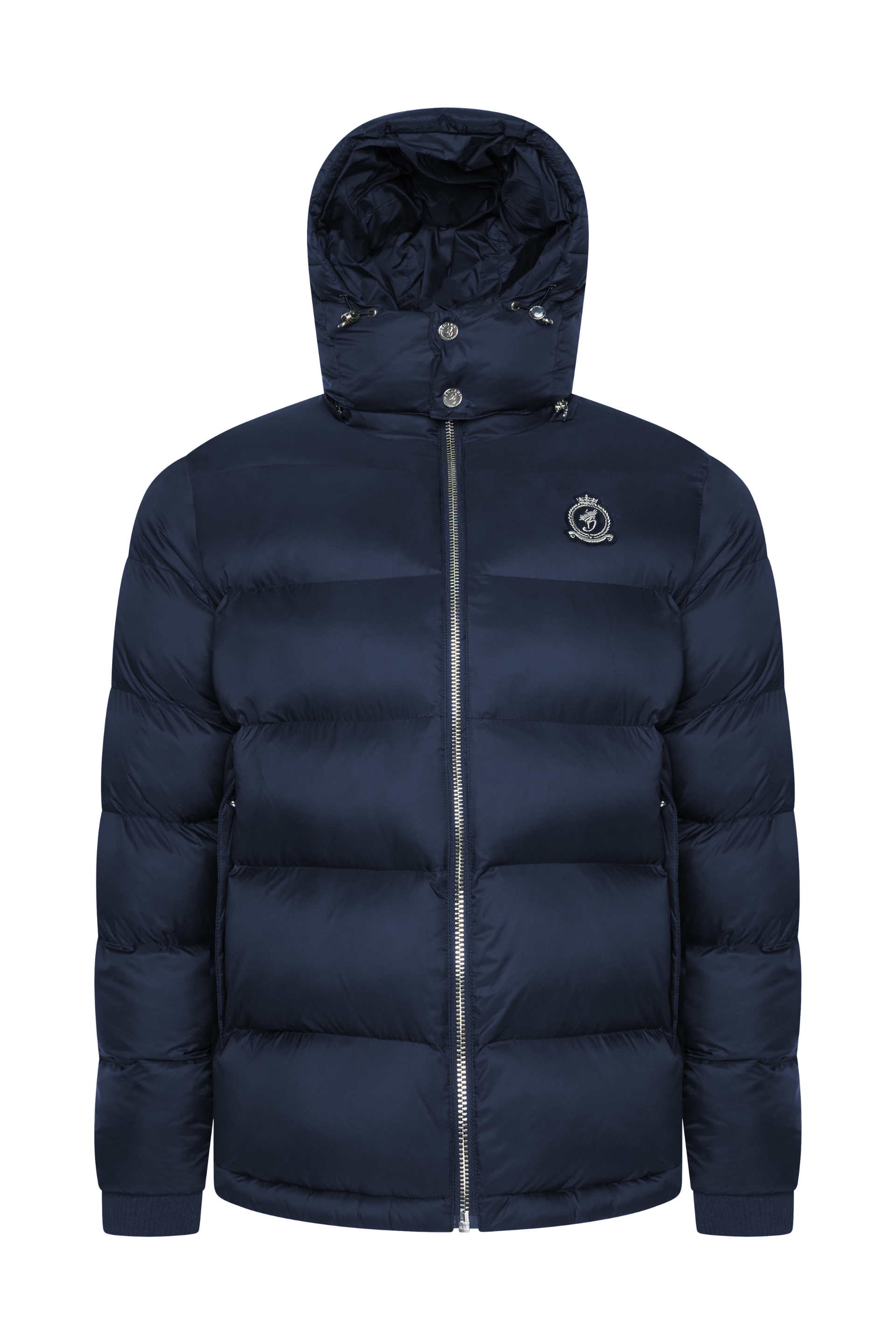 HRH Puffer Chrome Zip - Navy