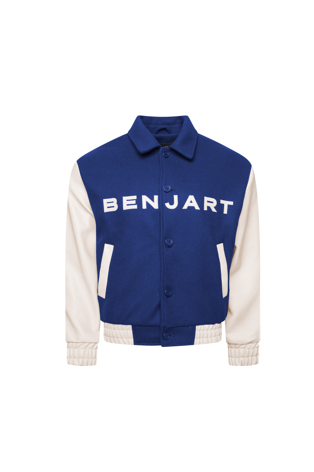 The Classic Varsity Jacket - Navy/ Cream