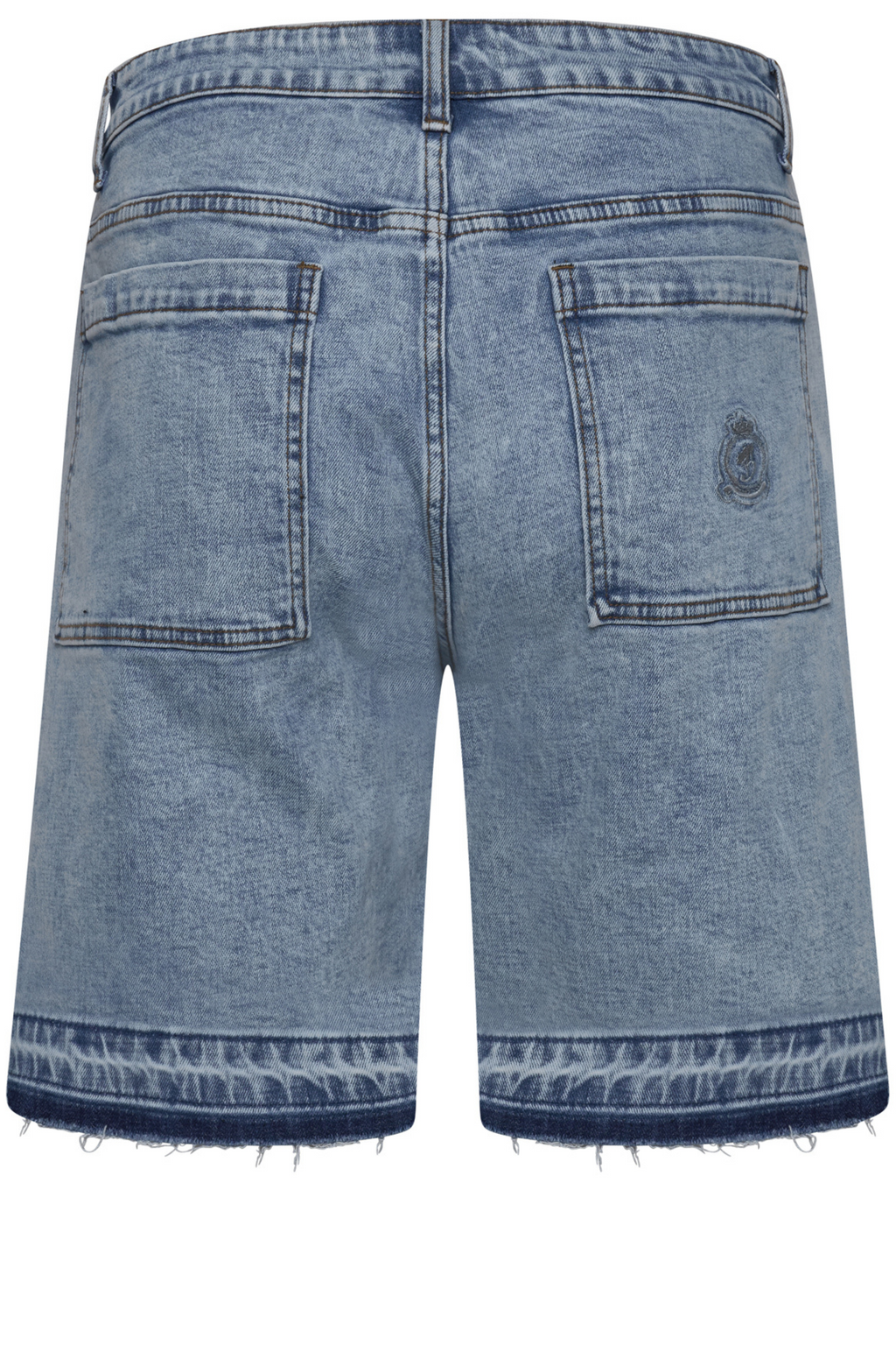 Benjart Light Blue washed  Distressed Denim Shorts