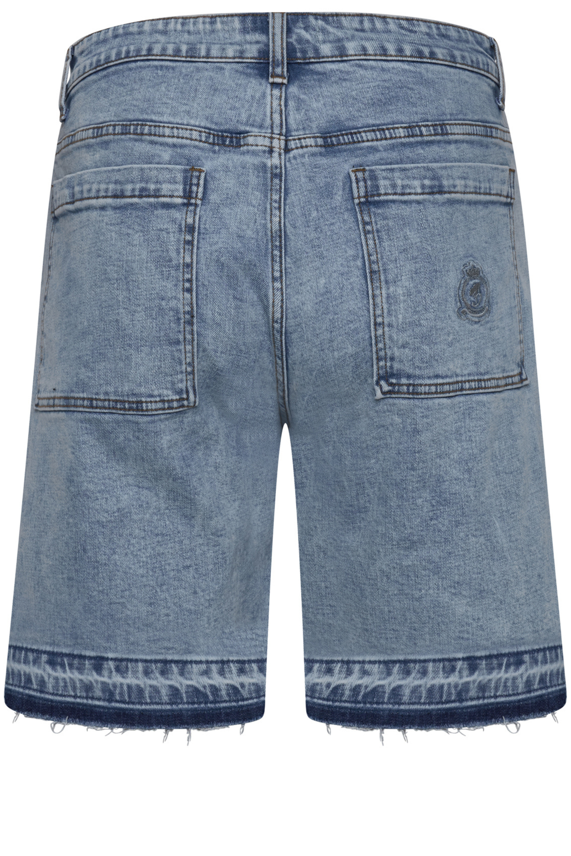 Benjart Light Blue washed  Distressed Denim Shorts