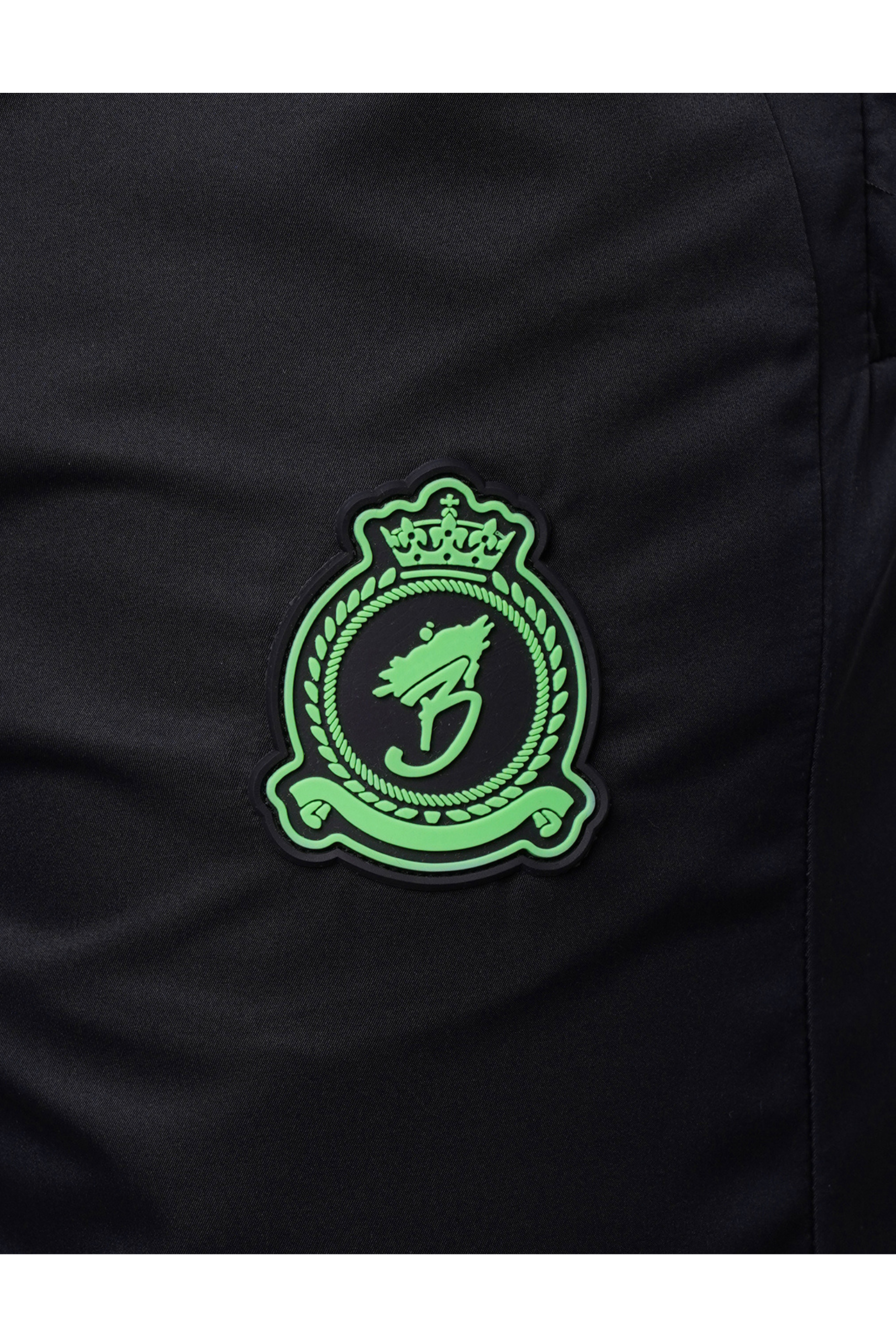 Rubber Stamped HRH Jacket - Black/Green
