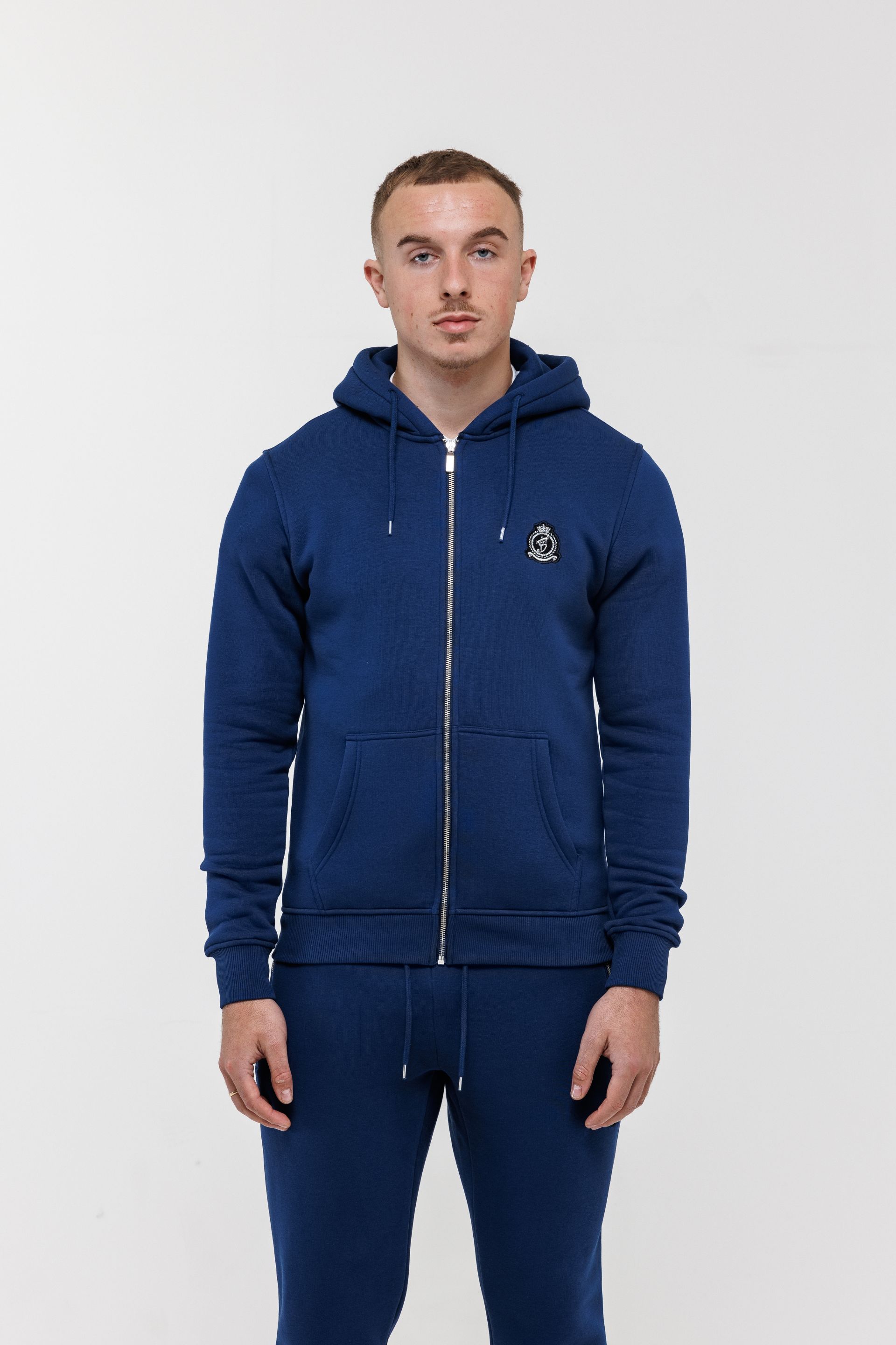 HRH Classic Zip Hood - Navy Blue