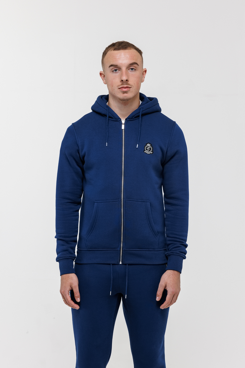 HRH Classic Zip Hood - Navy Blue