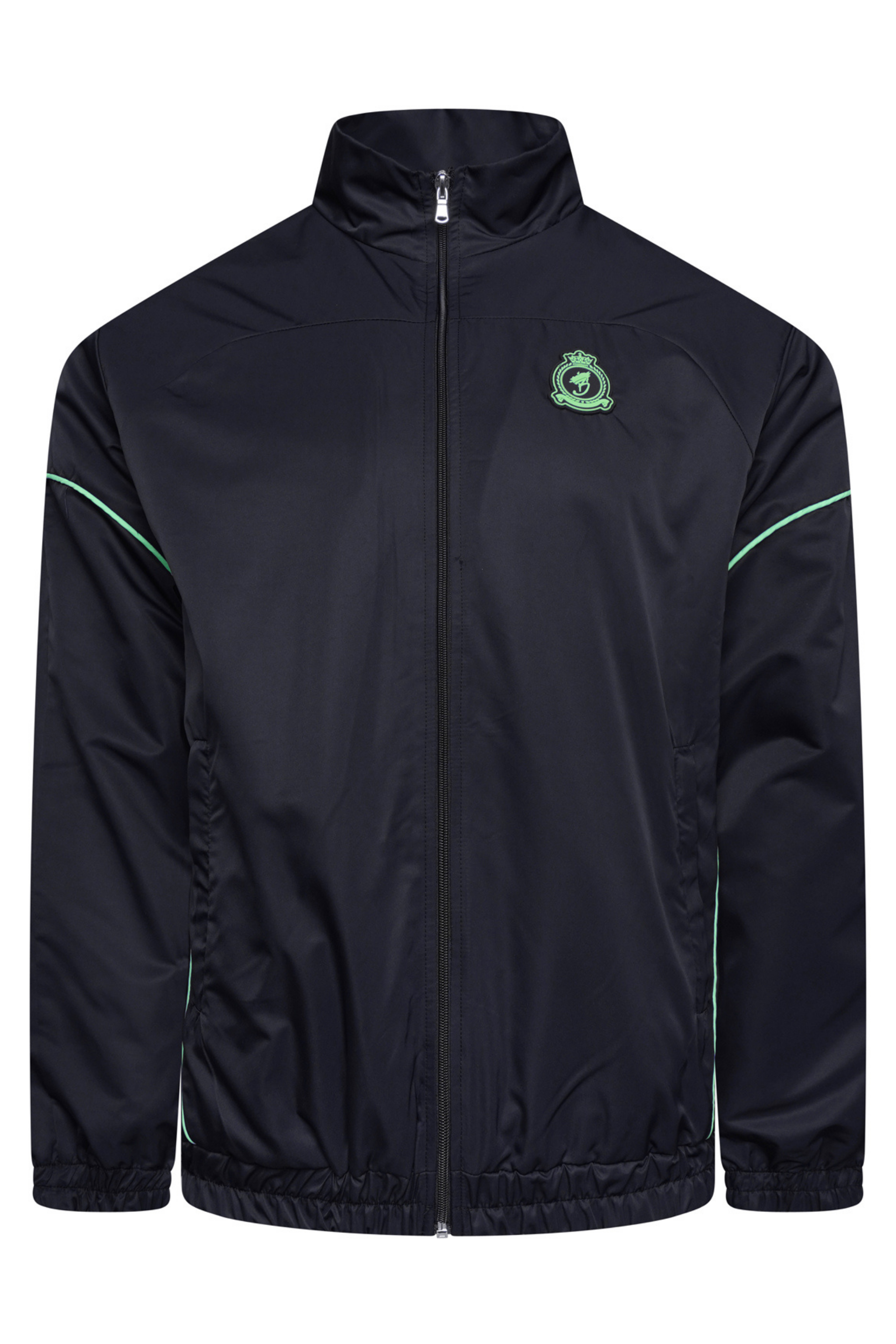 Rubber Stamped HRH Jacket - Black/Green