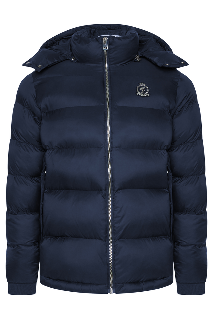 HRH Puffer Chrome Zip - Navy