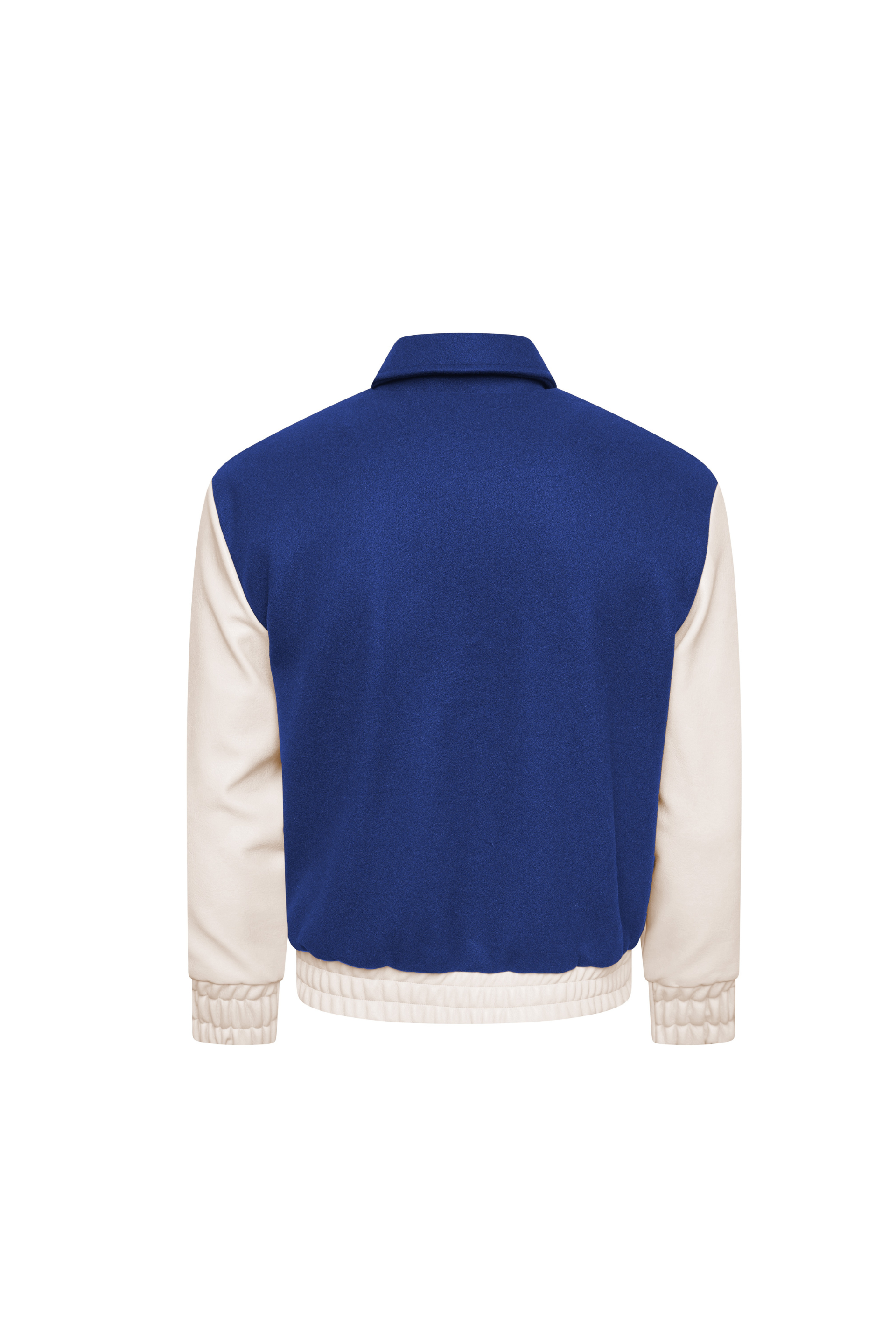 The Classic Varsity Jacket - Navy/ Cream