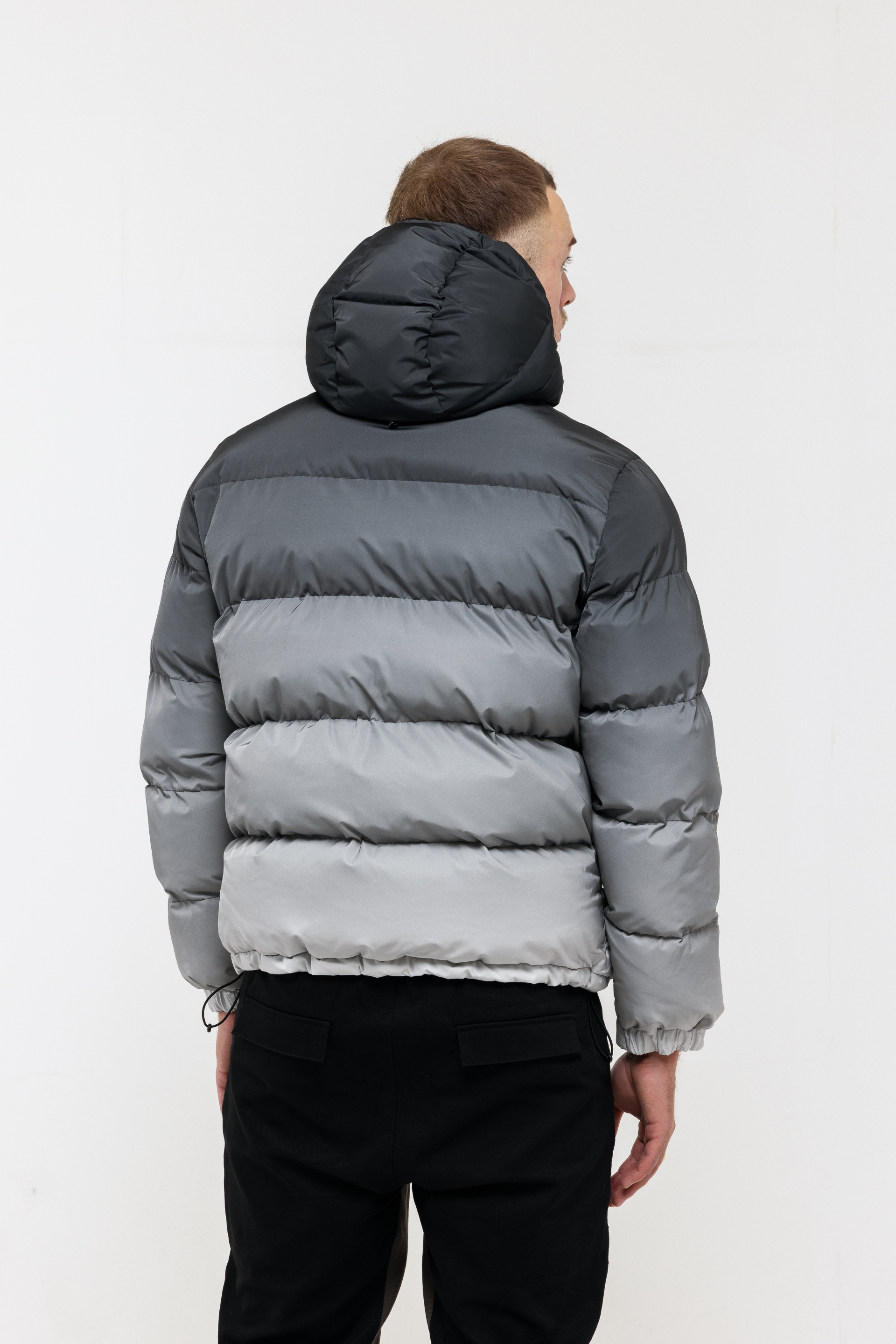 Gradient Puffer -  Black/Grey