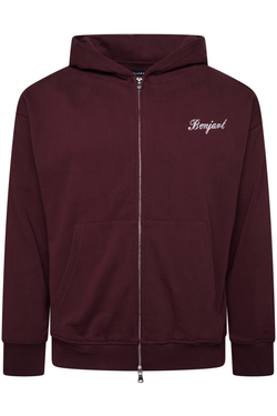 Signature Zip Hood - Burgandy