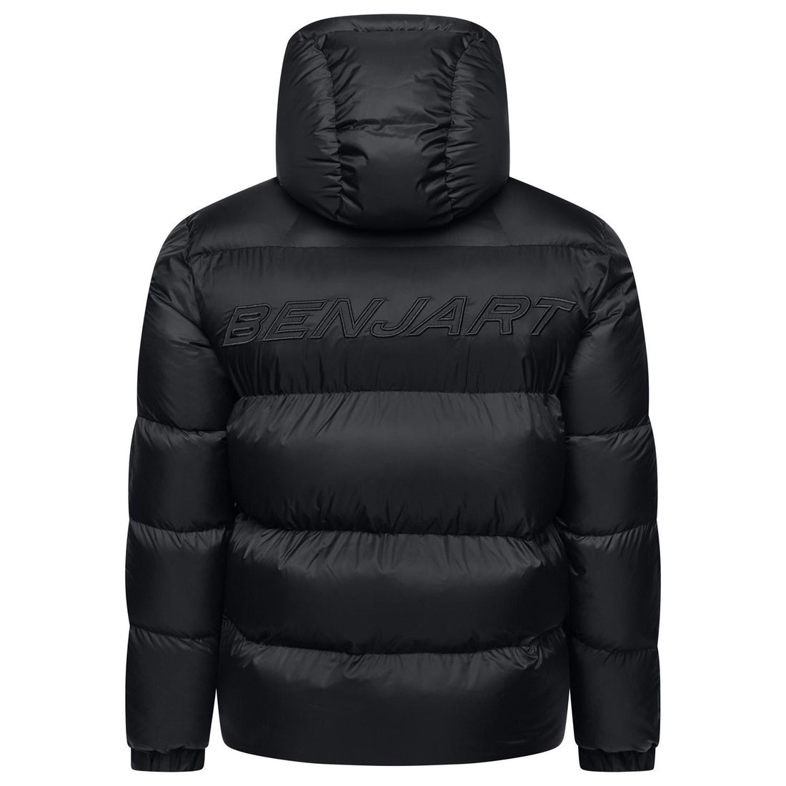 Benjart Dual Phantom Puffer in triple black, back view