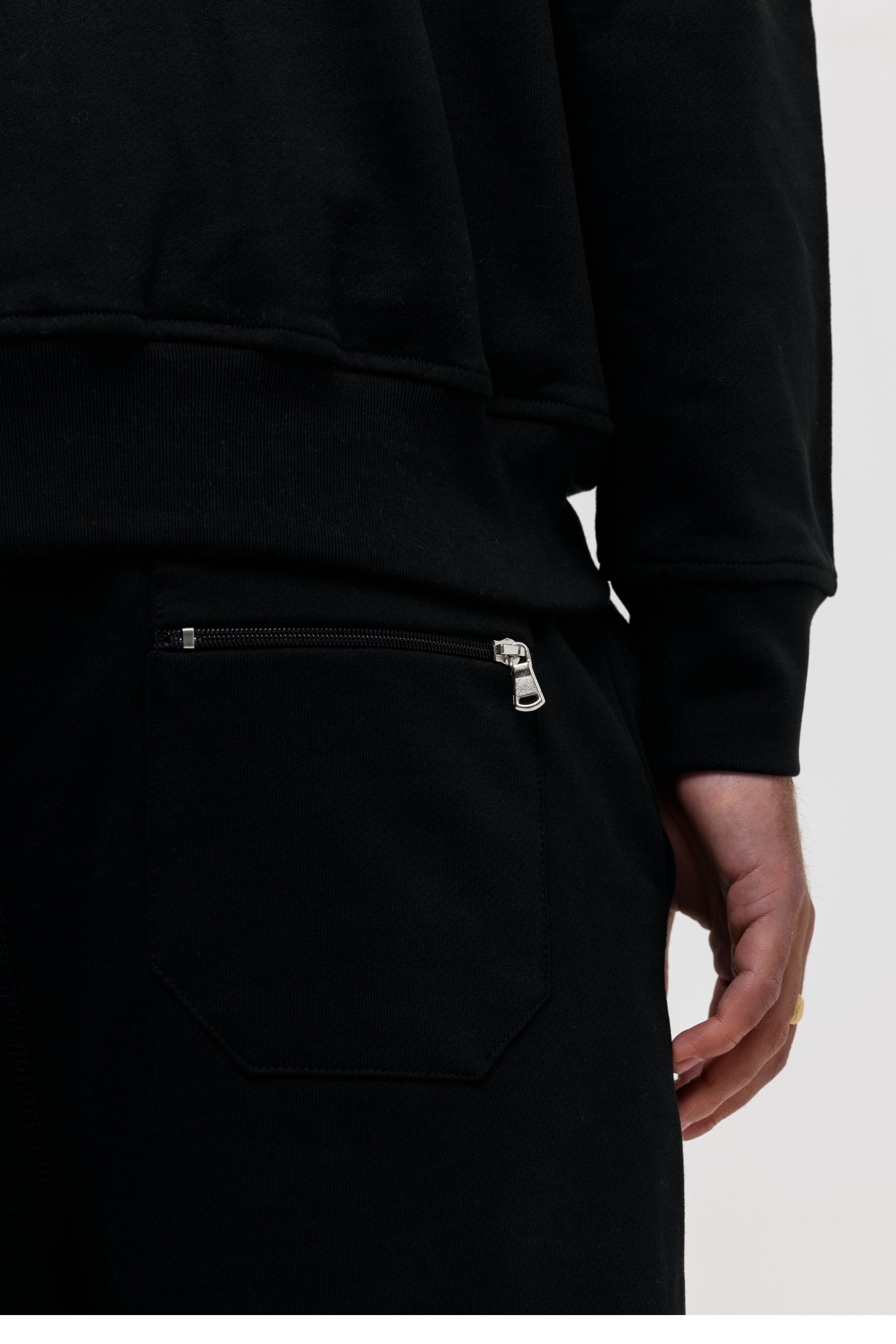 Chenille Badge Joggers - Black