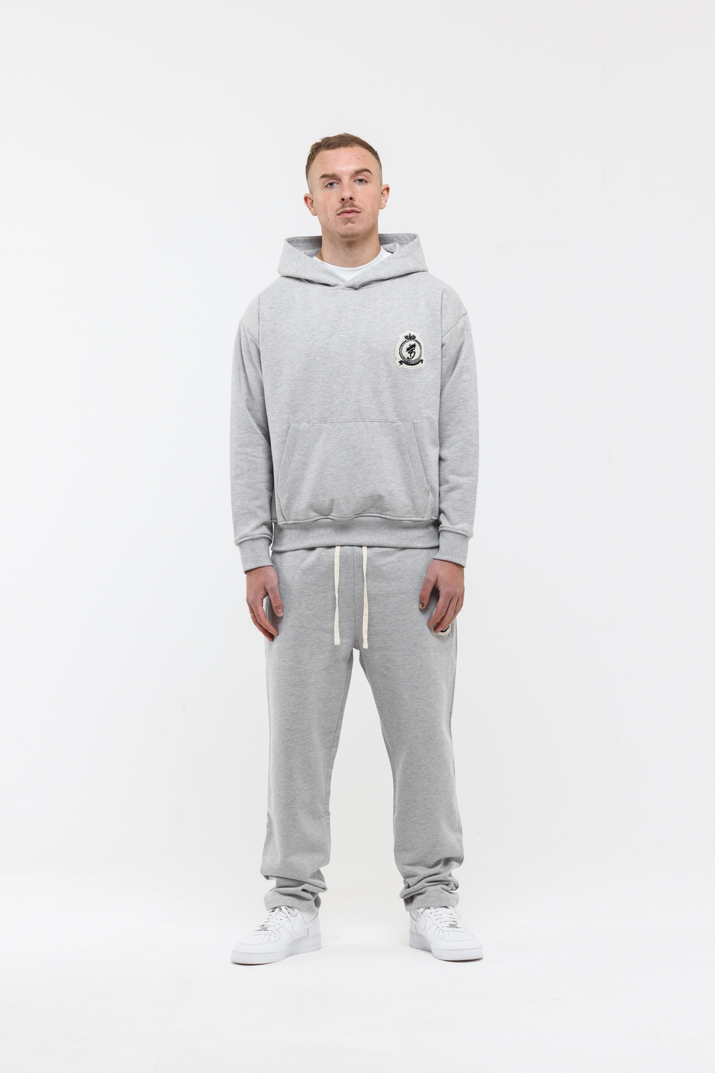 Chenille Pullover - Melange Grey