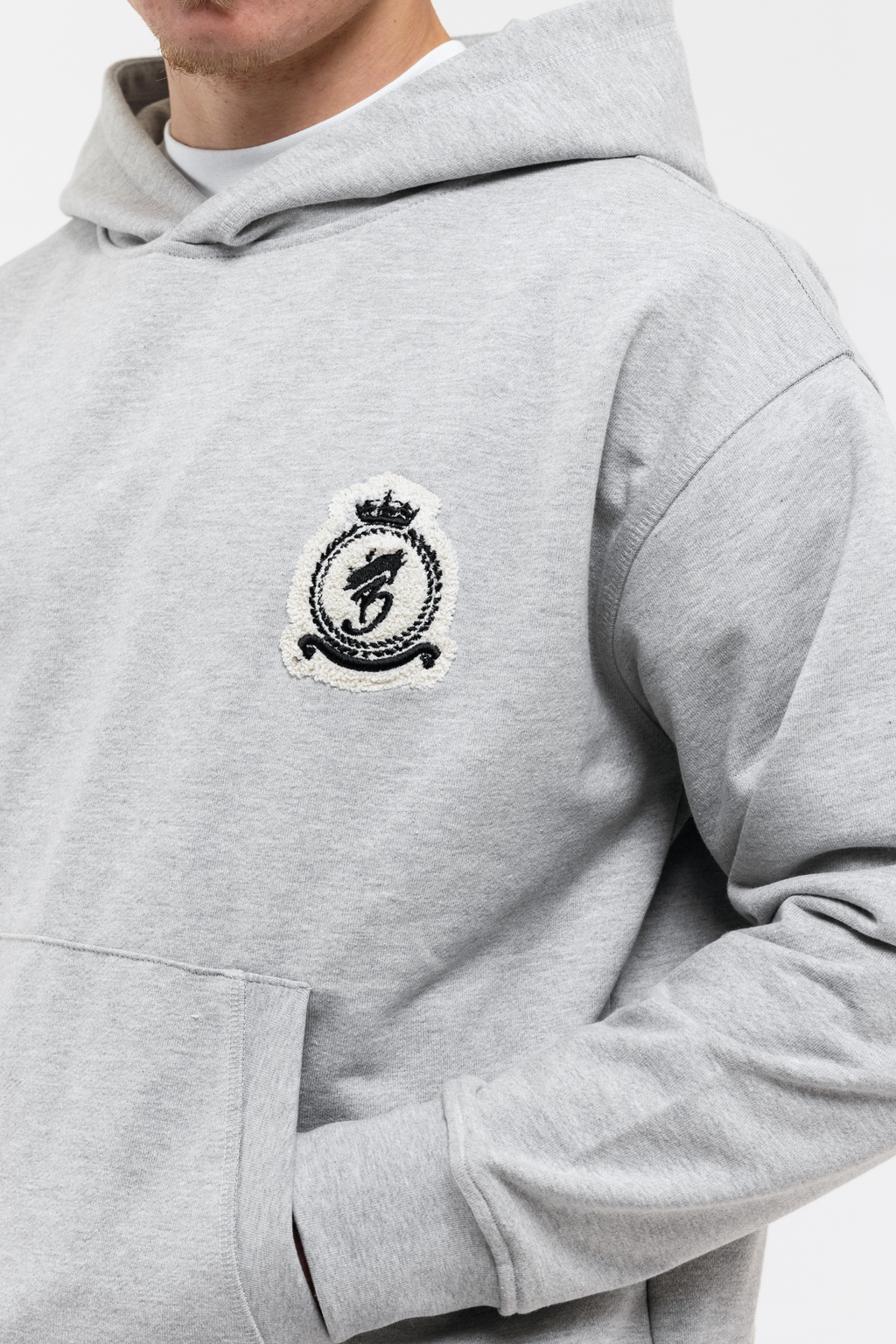 Chenille Pullover - Melange Grey