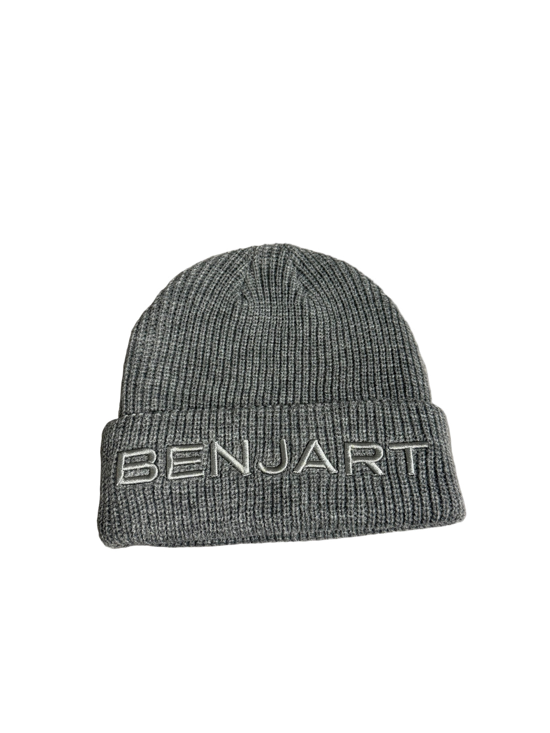 Benjart Knitted Beanie 2.0 in grey, side view