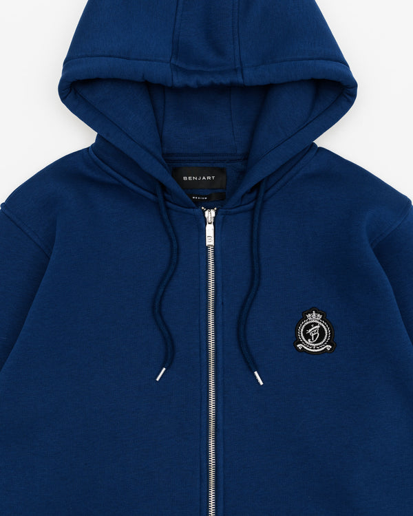 HRH Zip Hood - Navy Blue